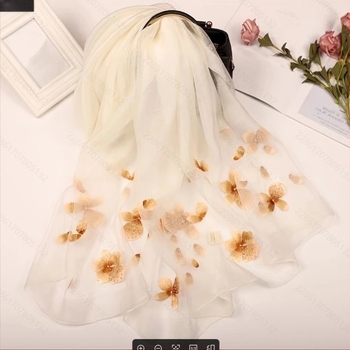 Xin ruishi μεταξωτό φουλάρι από Su κέντημα, Hangzhou Mulberry Silk, πρωτότυπος σχεδιασμός, Χειμώνας 2023