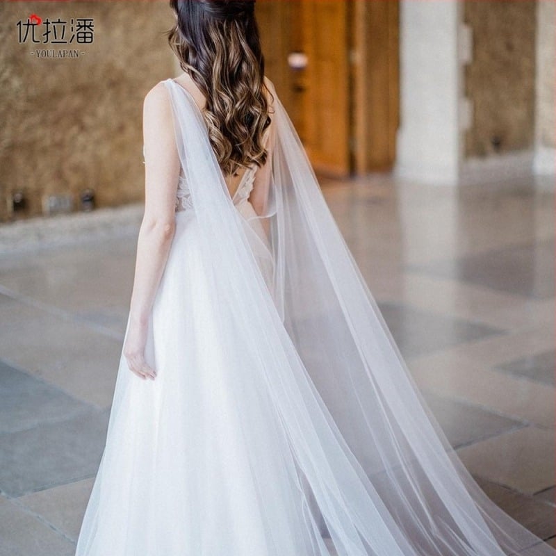 Γυναικεία μονοχρωματικό φουλάρι από δίχτυ για γάμο, χειροποίητο