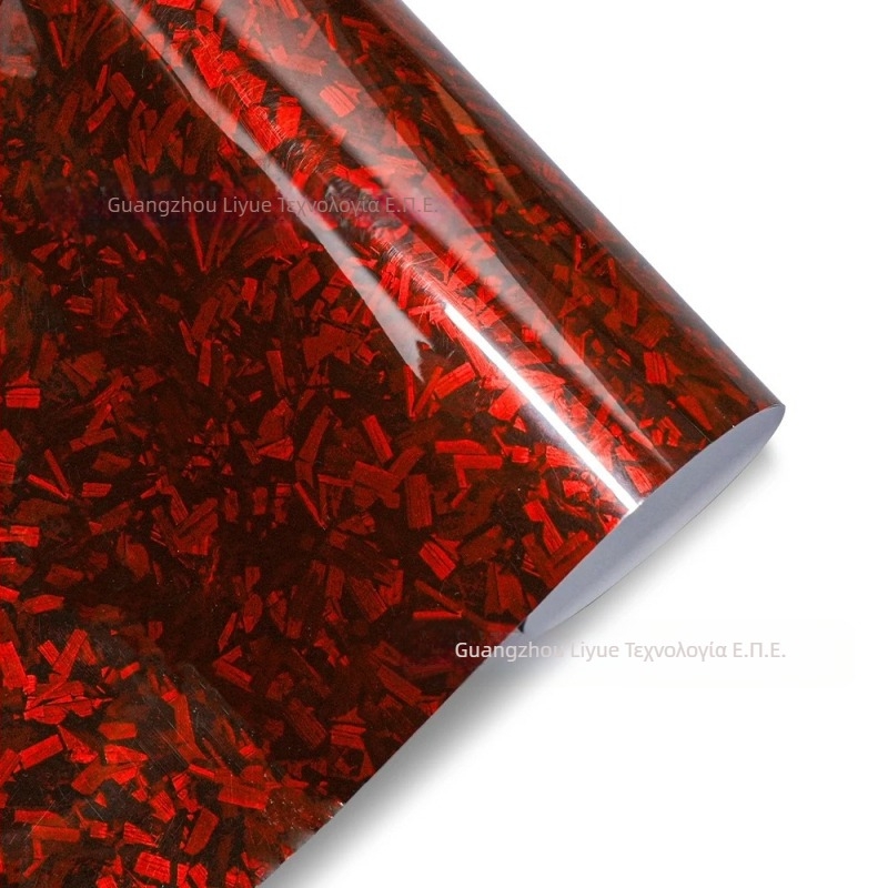 Αυτοκόλλητο σώματος με μοτίβο Forged Flower Carbon, αυτοκόλλητο βινύλιο με κόλλα για αυτοκίνητο και μοτοσικλέτα