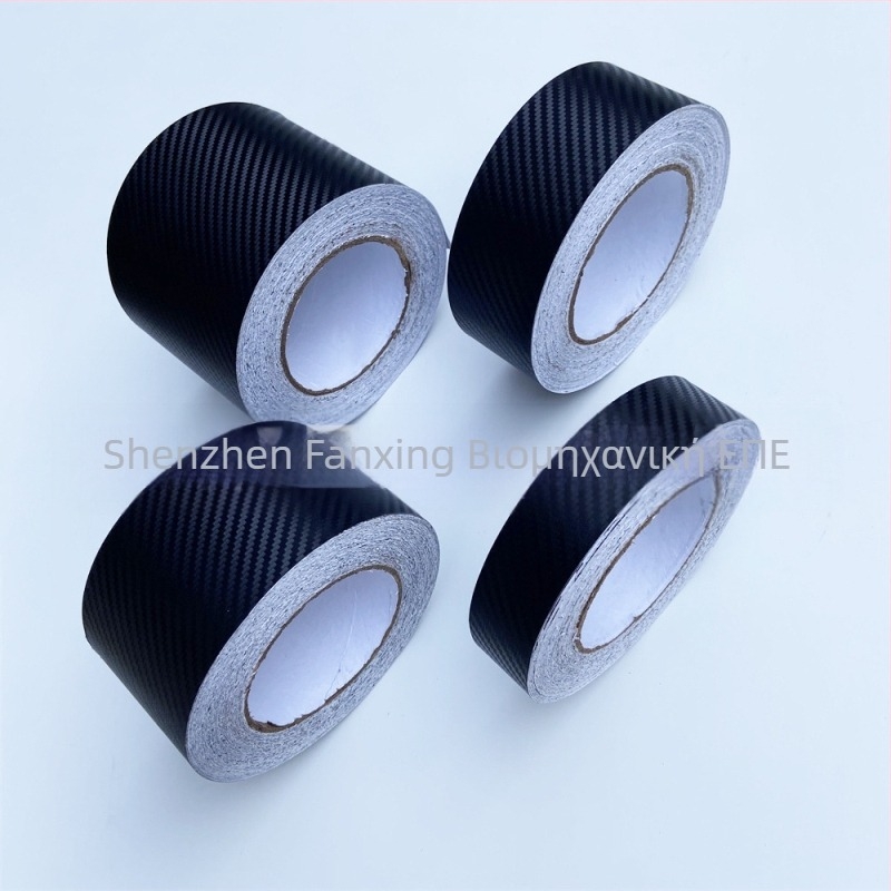 VIKIK PVC φιλμ κάλυψης αυτοκινήτου με υφή 3D ανθρακονήματος, φινίρισμα αλλαγής εμφάνισης, εγκατάσταση με κόλλα, δυνατότητα προσαρμογής