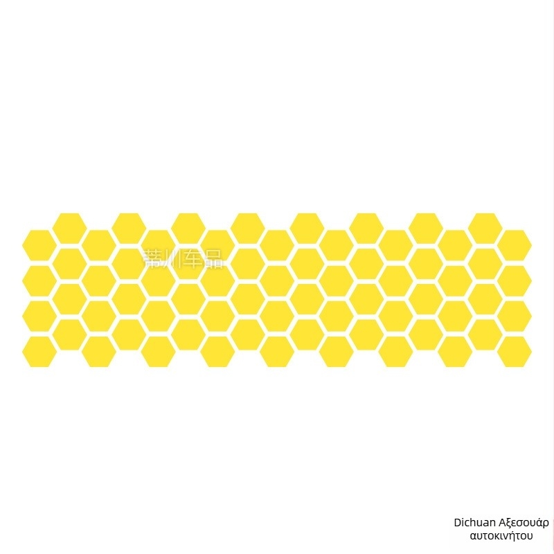 Kashes αυτοκόλλητο για το σώμα αυτοκινήτου με μοτίβο μελισσοκυψέλης, τοποθέτηση με κόλλα