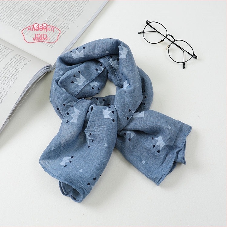 Παιδικό φουλάρι βαμβακερό-λινό, πλεκτό, προστασία από σκόνη, άνοιξη, βαμβάκι 51–60% / κάνναβη ≤10%