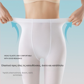 Γυναικείες χορευτικές καλσόν Velvet – anti-snag, μονόχρωμο σχέδιο, 50D, πολυεστέρας 50–70%