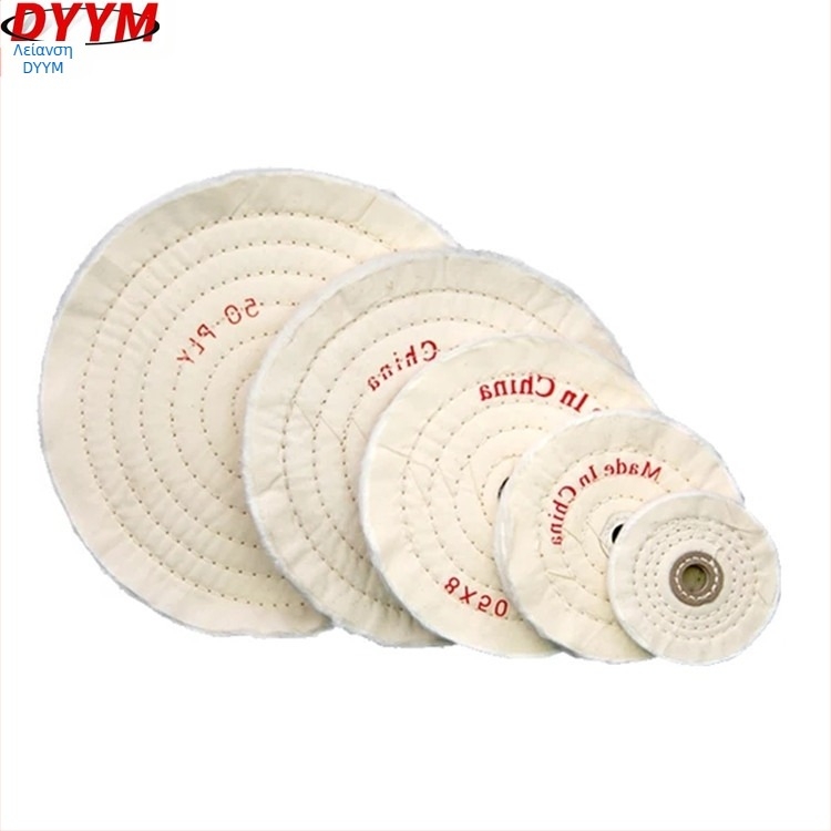 Τροχός υφάσματος για κοσμήματα, βαμβακερό ύφασμα, χωρίς διαβρωτικά, εσωτερική διάμετρος 10, σκληρότητα: βαμβακερό ύφασμα