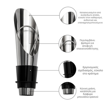 Σετ από ανοξείδωτο ατσάλι με μορφή ιπποκάμπου για ανοιχτήρες κρασιού και μπύρας – πολυλειτουργικό σετ ποτών, μάρκα Five, 5 εξαρτήματα, 5 σετ, κυκλοφόρησε το Καλοκαίρι 2013