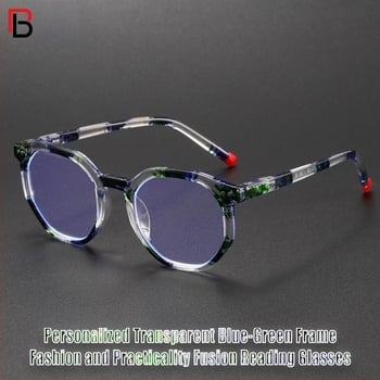Γυαλιά ανάγνωσης για ηλικιωμένους, πλήρης σκελετός από πολυκαρβονικό, φακοί κατά της μπλε ακτινοβολίας, πολυκαρβονικοί φακοί