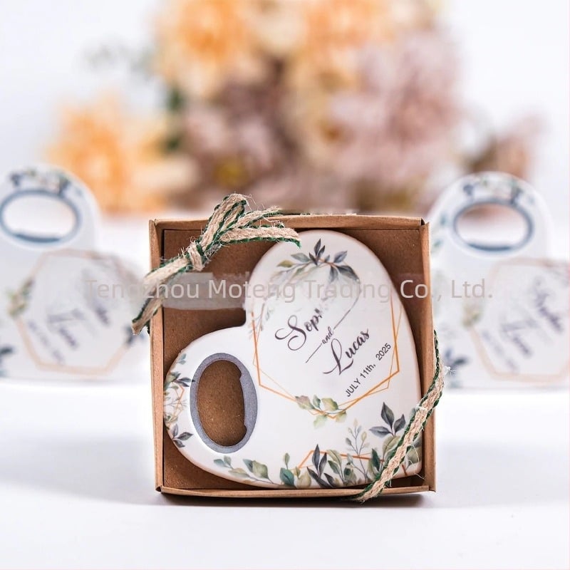 Ανοίχτης μπουκαλιών με μαγνήτη ψυγείου – Προσωποποιημένο λογότυπο, πλαστικό, δώρο για γάμους και γιορτές