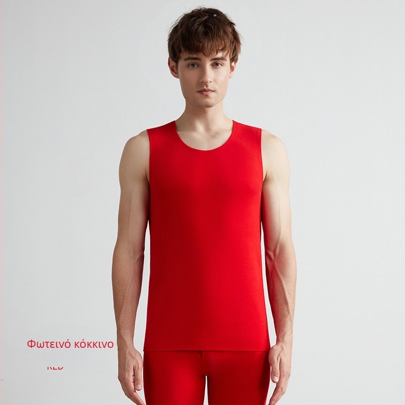 Θερμικό γιλέκο, αυτοθερμαινόμενο, ύφασμα Lyocell-κάσμιρ, παχύ 251-300 g/m², χωρίς ραφές, στρογγυλή λαιμόκοψη