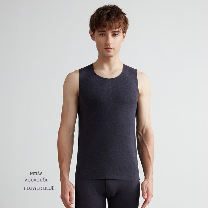 Θερμικό γιλέκο, αυτοθερμαινόμενο, ύφασμα Lyocell-κάσμιρ, παχύ 251-300 g/m², χωρίς ραφές, στρογγυλή λαιμόκοψη