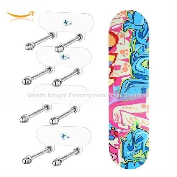 Ακρυλική επιτοίχια βάση προβολής για skateboard και snowboard; μοντέρνος μινιμαλιστικός σχεδιασμός, βιδωτή εγκατάσταση, αποθήκευση σε ένα επίπεδο για υπνοδωμάτιο και σαλόνι