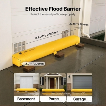 PVC Προστατευτική Προφύλαξη κατά Πλημμύρων, Φορητή Αναδιπλούμενη, Παχυσμένο PVC Δίκτυωτο Υλικό, Προστασία από Πλημμύρες
