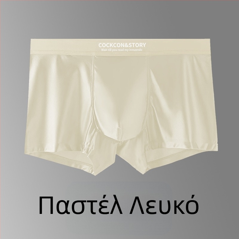 Αδιάραστα ανδρικά μποξέρ από νάιλον, πλεκτά, χωρίς ραφές, με επένδυση καβάλου από βισκόζη 80–90%, μεσαία μέση