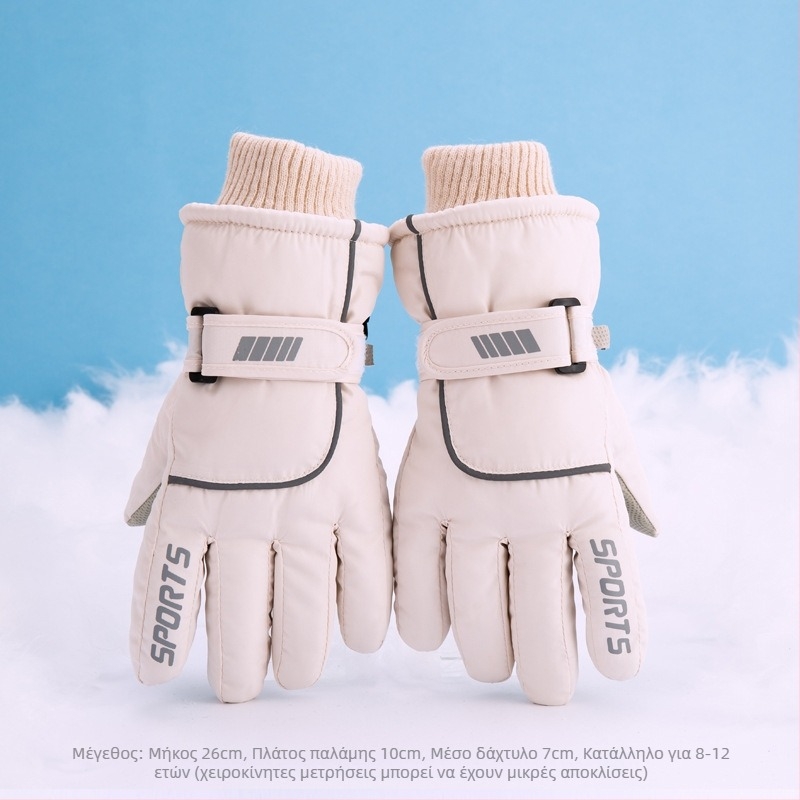 Γάντια σκι για άνδρες, γυναίκες και παιδιά – φλις επένδυση, παχύτερα, πολυεστέρας, Κωδικός προϊόντος 54741