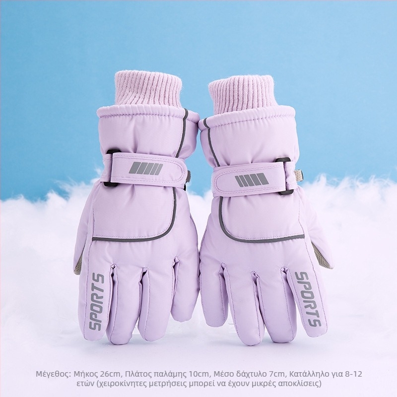Γάντια σκι για άνδρες, γυναίκες και παιδιά – φλις επένδυση, παχύτερα, πολυεστέρας, Κωδικός προϊόντος 54741