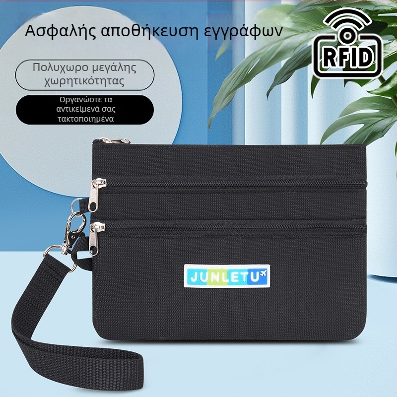 Θήκη διαβατηρίου και εγγράφων από νάιλον – Αδιάβροχη, Unisex, επένδυση πολυεστέρα