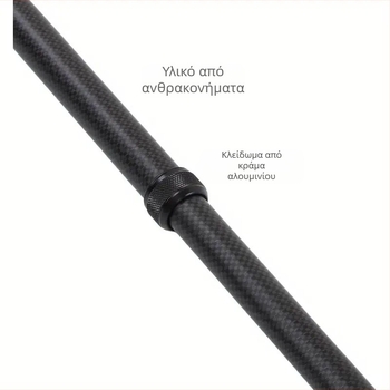 Καρβονική επεκτεινόμενη selfie stick για Insta360 X4/X5, συμβατή με DJI Action4/5Pro και GoPro 11/10, Ruby HB-300T