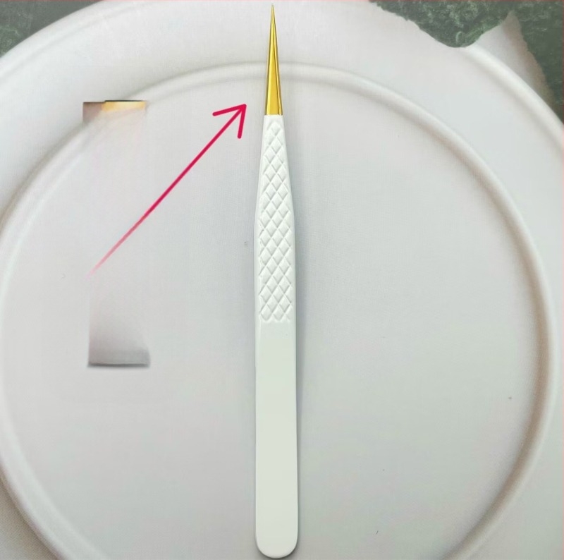 Τσιμπίδα βλεφαρίδων – αιχμηρή άκρη, αντιστατική, κατασκευή από ανοξείδωτο ατσάλι