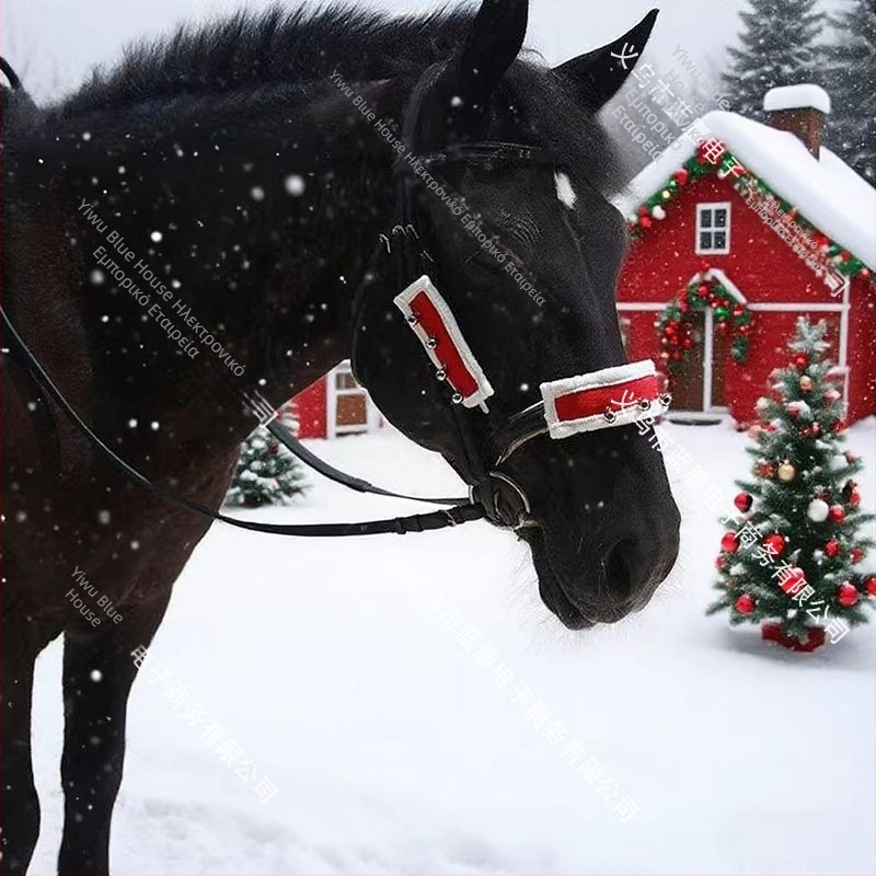 Κάλυμμα κεφαλής αλόγου με γούνα για τα Χριστούγεννα, Κωδικός: MLT, Περιοχές διάθεσης: Ευρώπη, Βόρεια Αμερική, Νότια Αμερική, Νοτιοανατολική Ασία, Βορειοανατολική Ασία, Μέση Ανατολή