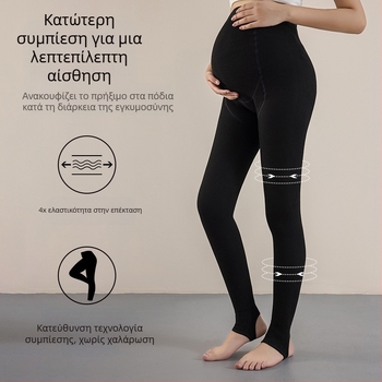 Κολάν εγκυμοσύνης με φλίς εσωτερικά, παχιές και ζεστές για φθινοπωρο–χειμώνα, βασικό στρώμα από βαμβάκι 50–70%, στήριξη εγκυμοσύνης