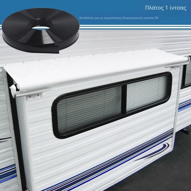 RV γωνιακό προφίλ διαμόρφωσης με PVC σφραγιστικό και αλουμινένιο προφίλ μετάβασης – απομόνωση ήχου, 10-0116