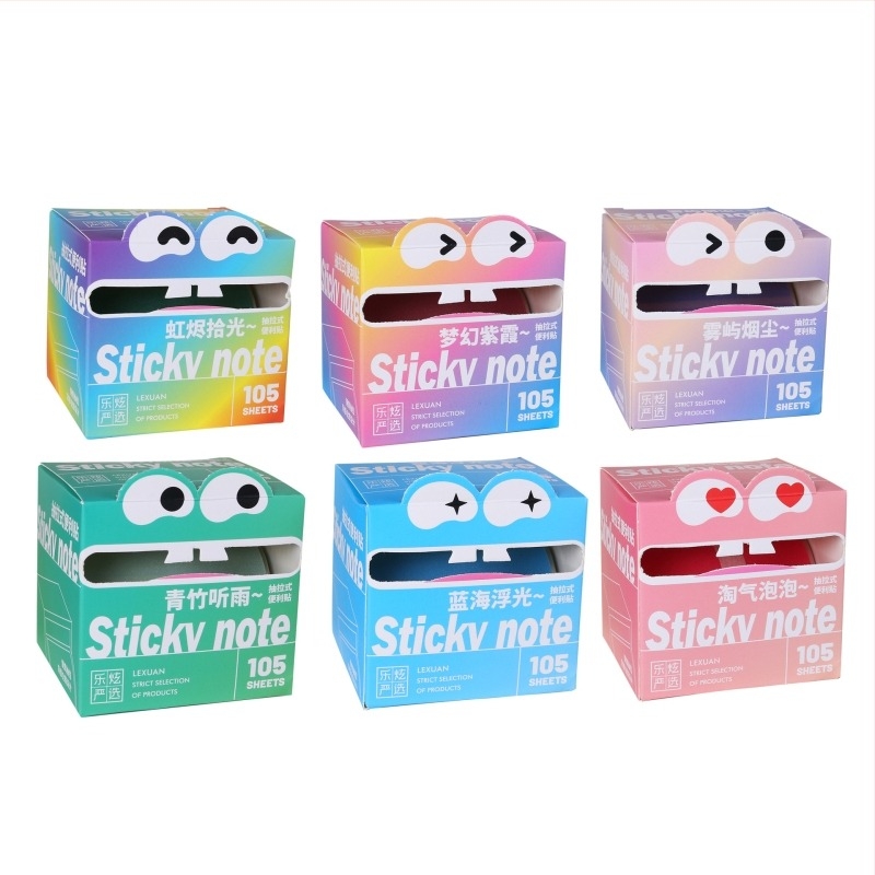 Αυτοκόλλητες σημειώσεις με διαφανές υλικό, επανατοποθετούμενες, 105 φύλλα