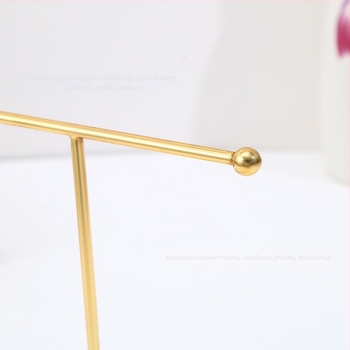 Επιτραπέζιο Ράφι Εμφάνισης Κοσμημάτων - Μέταλλο, Πολυλειτουργικός Οργανωτής για Σκουλαρίκια, Κολιέ και Βραχιόλια, 1-Επίπεδο