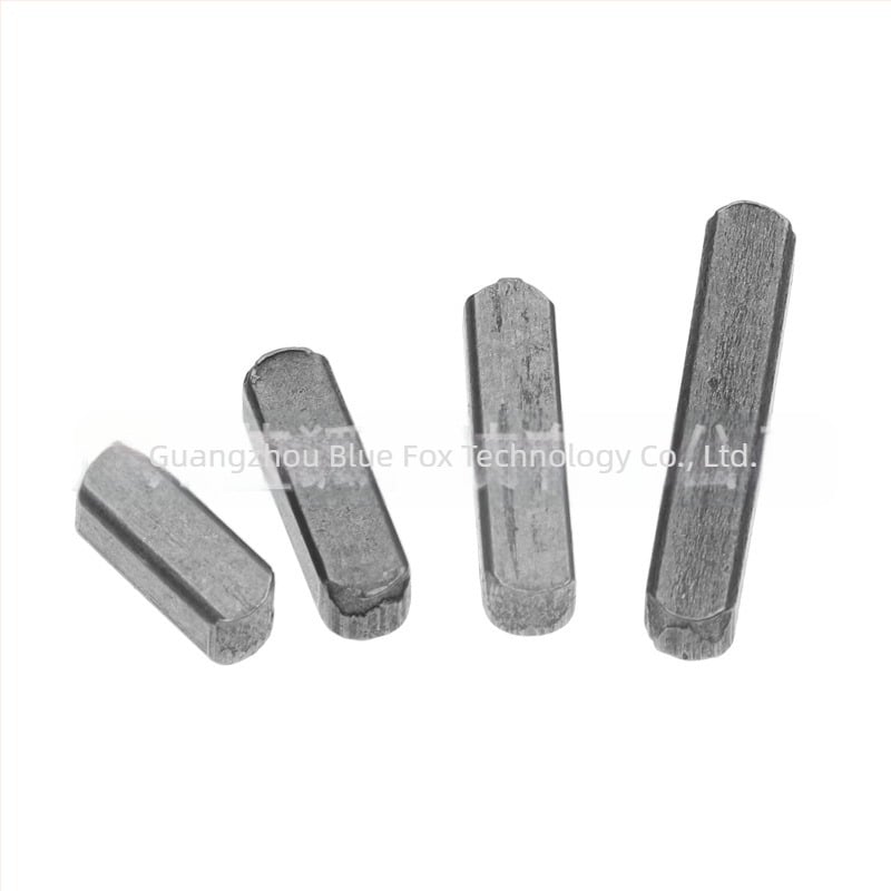 Πλαϊκός κλειδί-βύσμα Type A με δύο κεφαλές και ημικυκλικό άκρο, παράλληλη/τετράγωνη διατομή, GB1096 πρότυπο, μάρκα Blue Fox