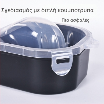 Κύπελλο για βύθισμα χεριών μανικιούρ, πλαστικό, με διπλό μονωτικό κούμπωμα, 250 g καθαρό περιεχόμενο, μάρκα Jinzixiu