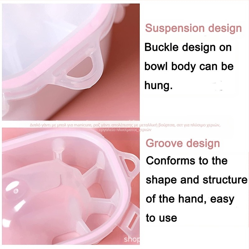 Liwei Σετ μανικιούρ με διπλό κύπελλο χεριών και απολεπιστική μεταλλική βούρτσα | Εργαλεία νυχιών | Προέλευση: Γκουανγκζού