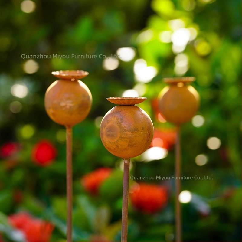 Μεταλλικό στηρίγμα κήπου για γρασίδι – γεωμετρική μεταλλική τέχνη, μοντέρνος μινιμαλισμός