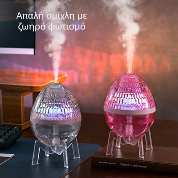Επιτραπέζιος υγραντήρας με κρύσταλλο και ουρανό γεμάτο αστέρια, φωτιστικό ατμόσφαιρας, USB τροφοδοσία, μοντέλο ZJ-135, κατάλληλος για 21–30 m², δεξαμενή <0,5 L, θόρυβος <36 dB