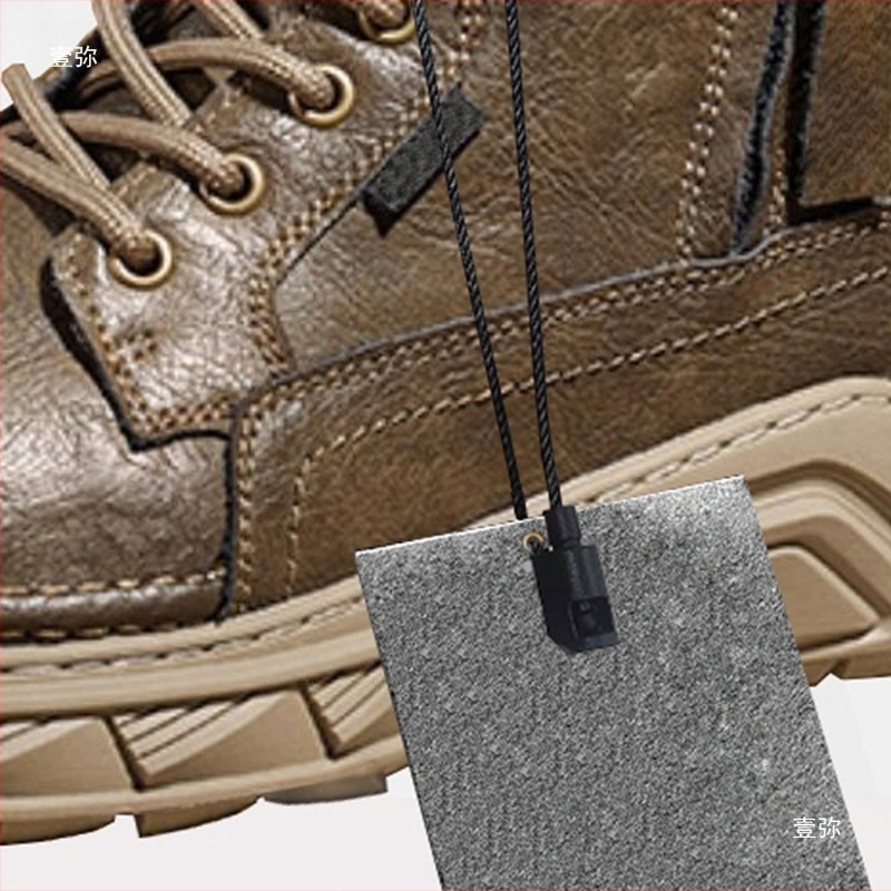 Σχοινί ετικέτας για ρούχα, ίνα κάνναβης, πλαστικό κούμπωμα, γενική μάρκα