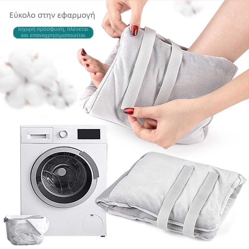 Unisex Κάλυμμα φτέρνας με μασάζ πίεσης από Crystal Super Soft Fabric και Silk Cotton – Μοντέλο 023 Crystal Fleece Heel Sleeve, για χειμώνα/άνοιξη/φθινόπωρο