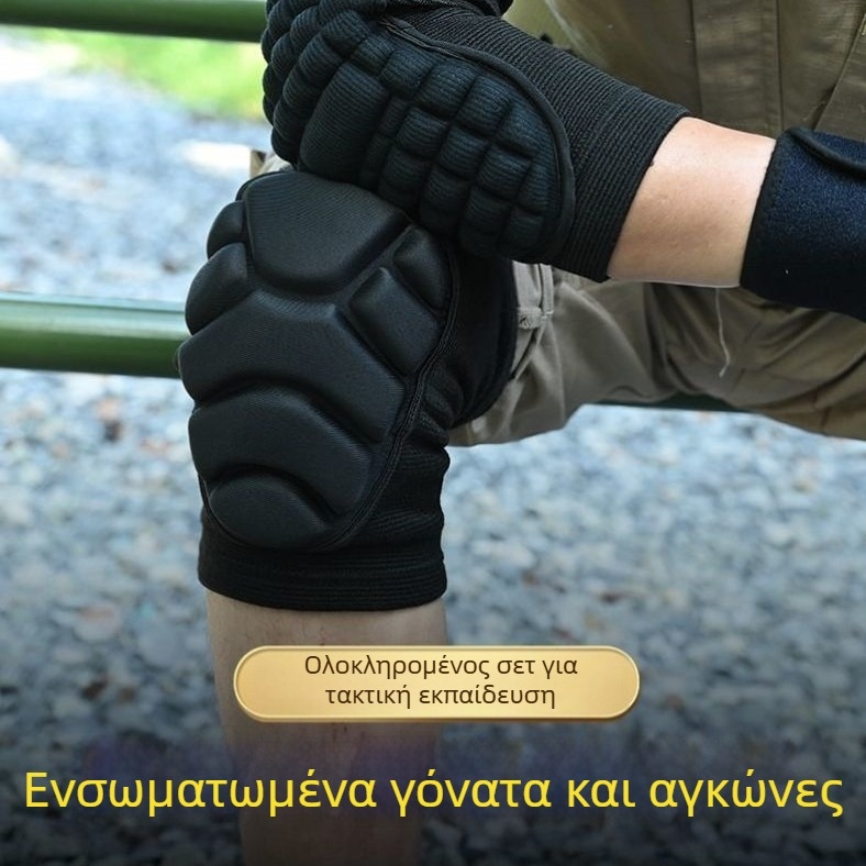Προστατευτικά γονάτων και αγκών για τακτική εκπαίδευση, πολυεστερική ίνα, ενήλικες, μπατμίντον, προστασία γόνατος και αγκώνα