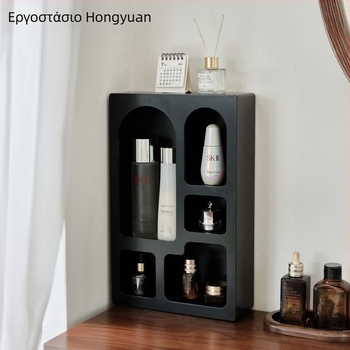 Ξύλινος ντουλάπι αποθήκευσης, απλός σχεδιασμός, για καλλυντικά και σετ τσαγιού, μοντέλο hyd987654