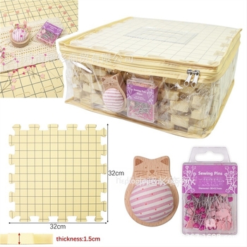 Μάτες μπλοκαρίσματος για πλέξιμο με πλέγμα ευθυγράμμσης και πλάκα διαμόρφωσης, πάχος 1.5 cm