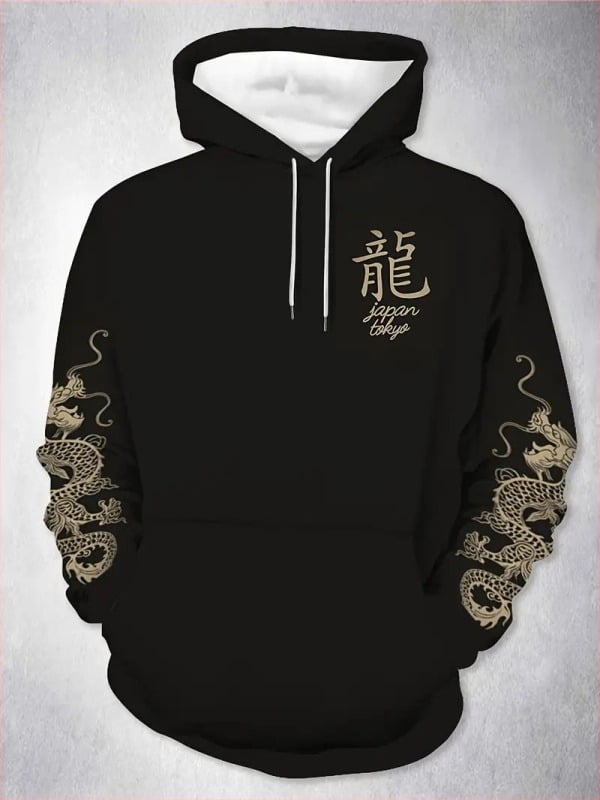 Φούτερ με κουκούλα και 3D ψηφιακή εκτύπωση; πολυεστέρας 96%+; κανονικού πάχους; κατάλληλο για φθινόπωρο; ενήλικας άντρας