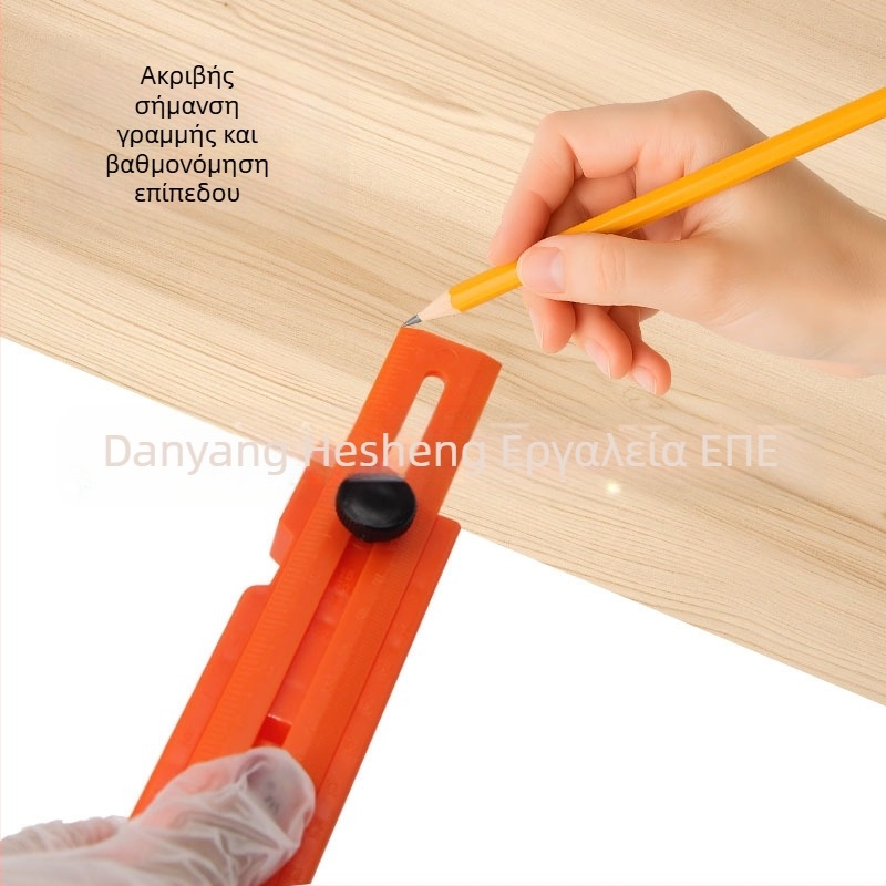 Mr Drill πλαστικός κανόνας τοποθέτησης για ξυλουργική με ακριβές επίπεδο φυσαλίδας, περιστρεφόμενος σε πολλαπλές γωνίες, πολυλειτουργικός