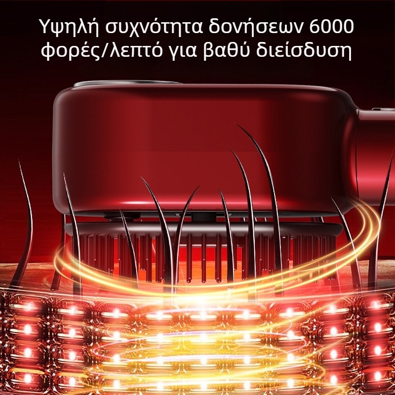 Ηλεκτρική μασάζ χτένα με ομίχλη αιθέριων ελαίων για υγιές τριχωτό και περιποίηση μαλλιών — Μοντέλο 001; Λειτουργία: Μασάζ; Για ενήλικες; Ταχύτητα: 1; Κωδικός άρθρου: 002; Κυκλοφορεί: 2025