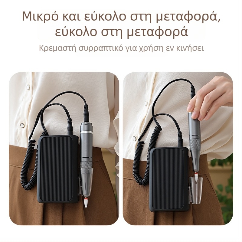 Ηλεκτρικό τρυπάνι νυχιών – εργαλείο λείανσης επιφάνειας νυχιών, πλαστικό σώμα, μοντέλο CH-DM802, Zhejiang