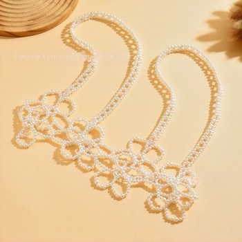 Χειροποίητα υφαντή τιράντα με αξεσουάρ μέσης και χάντρες σε σχήμα κενών λουλουδιών (Άνοιξη 2025)