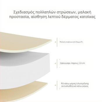 PU αδιάβροχο και εύκολο στον καθαρισμό χαλάκι για παιδιά, 3 cm πάχος, δύο όψεων, αποσπώμενο χαλάκι παιχνιδιού για δάπεδο