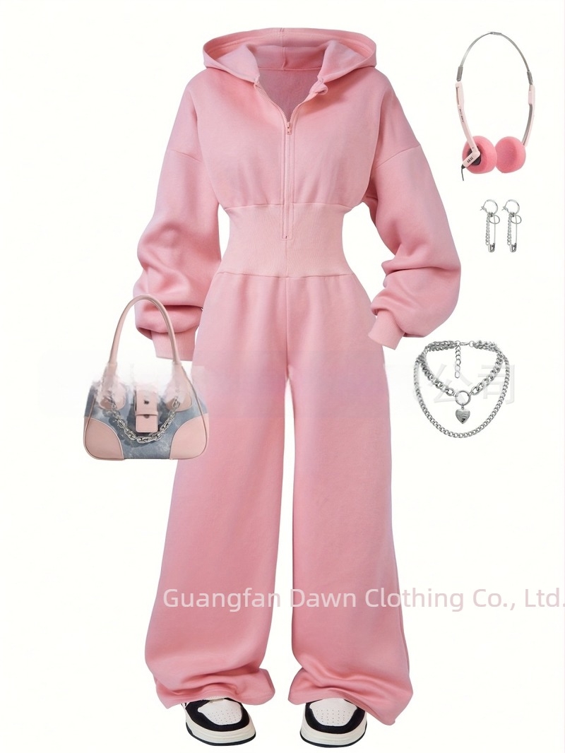 Γυναικείος πλεκτός σετ δύο κομματιών | μακρύ μανίκι, μακριά παντελόνια, ανάμειξη βαμβακιού-πολυεστέρα με ελαστάν, εκτύπωση θερμομεταφοράς, άνοιξη 2025, ευρωπαϊκό και αμερικάνικο στυλ