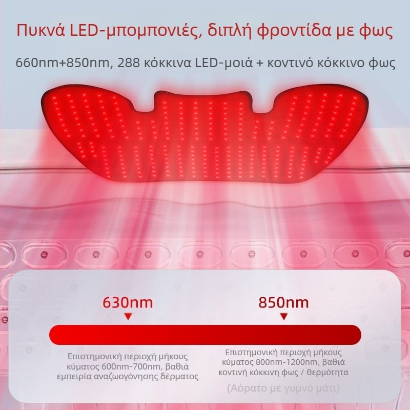 Ζώνη θεραπείας ώμου-λαιμού με υπέρυθρη και κόκκινο φως, φορητή συσκευή οικιακής χρήσης, χωρίς ενσωματωμένη μπαταρία, IPX0