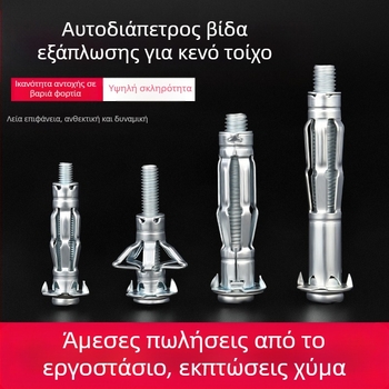 Kt Βίδα Επεκτάσεως Γύψοσανίδας για Κενά Τοίχους και Οροφές | Συμβατή με Κενά Τοιχοποιίας | Μοντέλο 1022137837