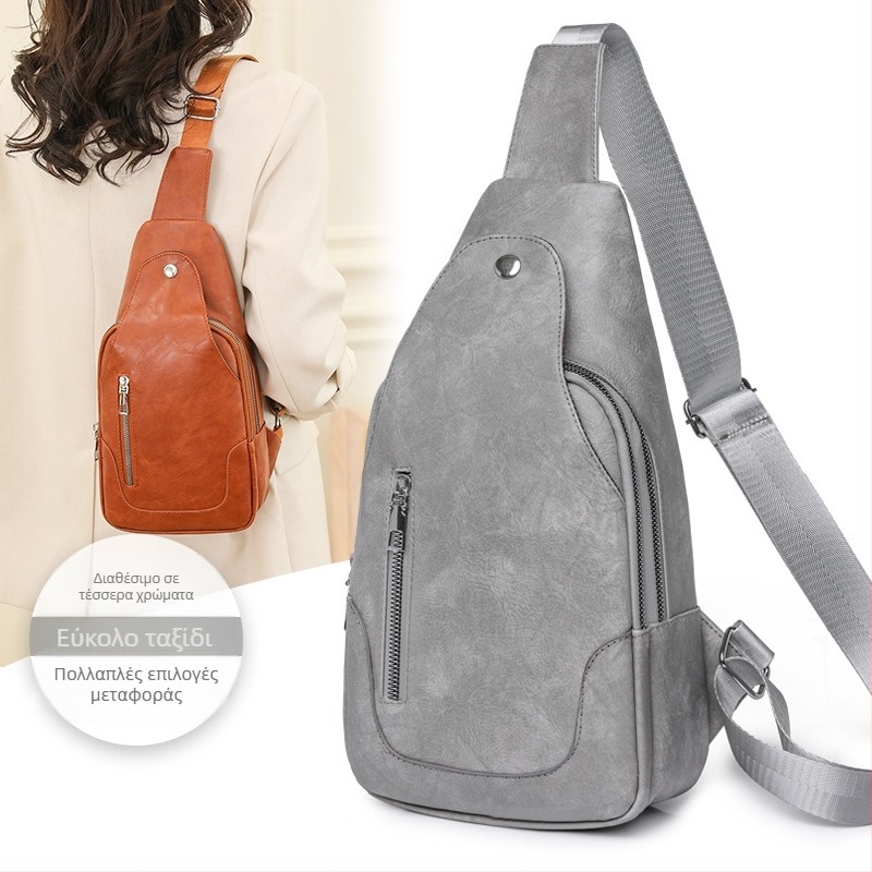 Τσαντάκι μασχάλης από PU • κάθετη τετράγωνη μορφή • κλείσιμο με φερμουάρ • κρυφή τσέπη με φερμουάρ • επένδυση πολυεστέρα