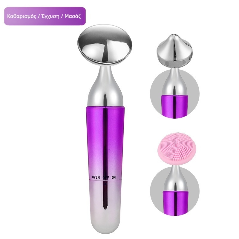 Neolithic Τρία σε ένα εργαλείο ομορφιάς για το πρόσωπο – καθαρισμός προσώπου και ανάπλαση δέρματος, ABS, IPX1 αδιάβροχο, μοντέλο SM18, φορητό για οικιακή χρήση.