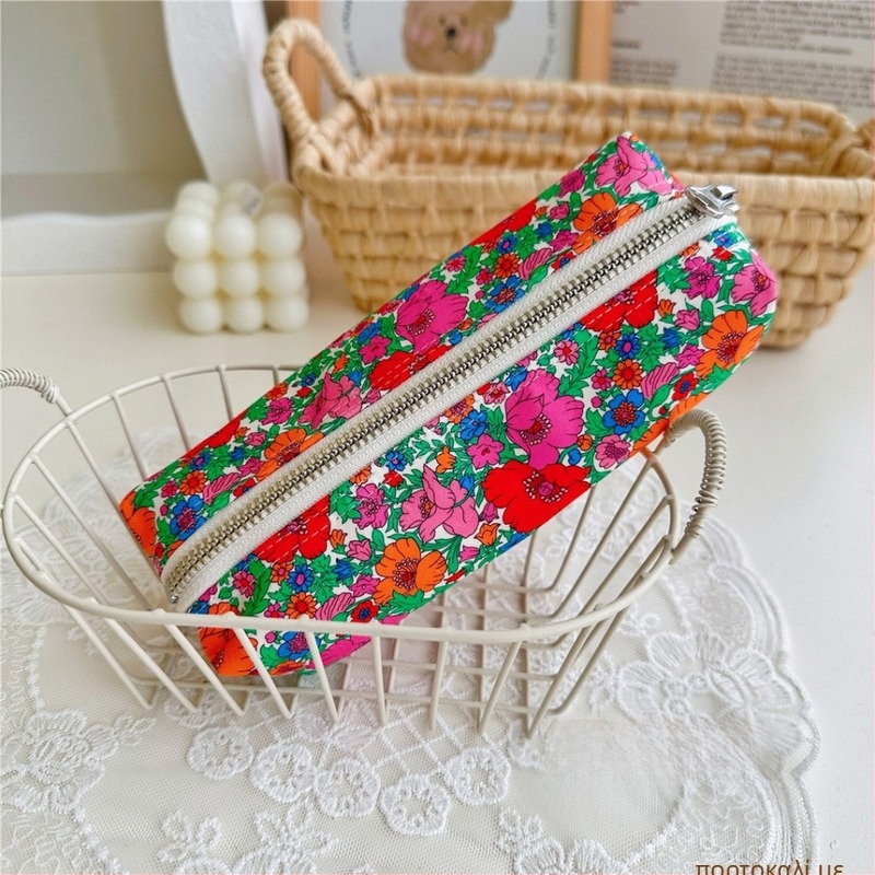 Χειροποίητο νεσεσέρ για μολύβια, ύφασμα βαμβάκι και λινό, γυναικείο στυλ