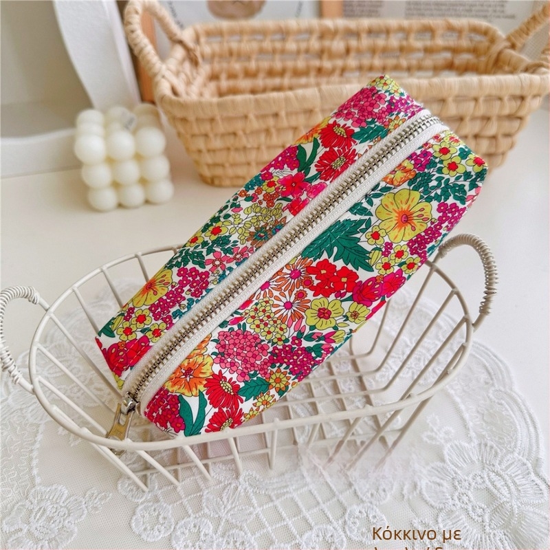 Χειροποίητο νεσεσέρ για μολύβια, ύφασμα βαμβάκι και λινό, γυναικείο στυλ