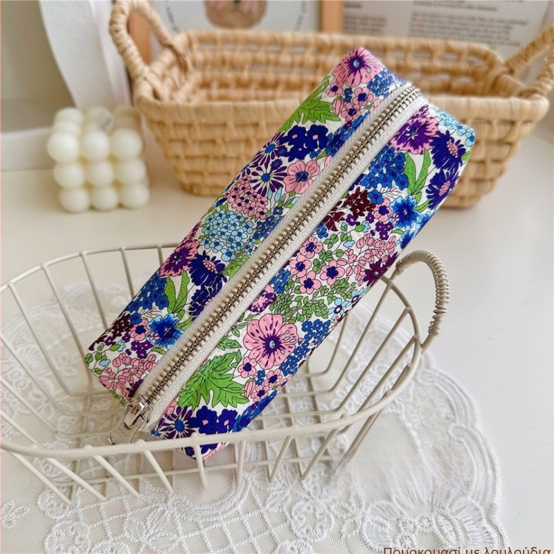 Χειροποίητο νεσεσέρ για μολύβια, ύφασμα βαμβάκι και λινό, γυναικείο στυλ